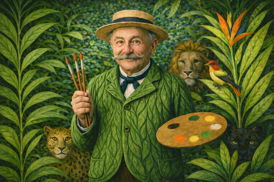 Henri Rousseau in his own jungles collaborating with SPA GAIT adaptive footwear system brand