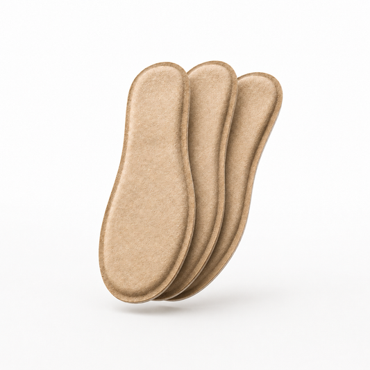 SPA GAIT Basic Adaptive Leather Insoles — 3 pairs pack. Thin and flexible natural leather insoles designed to mould to your feet for everyday comfort and breathability.