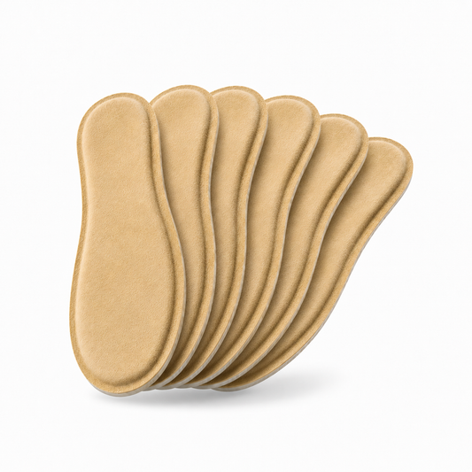 SPA GAIT Solid Leather Insoles 6 Pair Bundle with premium leather, breathable coconut fibre, and enhanced support for all-day comfort across multiple pairs of shoes.