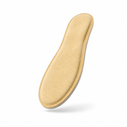 SPA GAIT Solid Adaptive Leather Insoles. Thicker premium leather insole designed for strong support and long-lasting comfort during active days and long walks. Gradually moulds to the shape of your foot, providing personalised fit that improves over time.